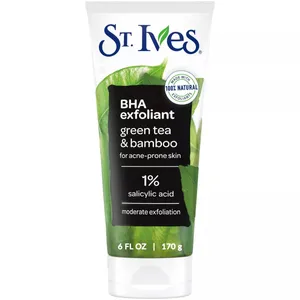 St. Ives BHA Exfoliant with 01% Salicylic Acid, Green Tea and Bamboo for Acne Prone Skin
